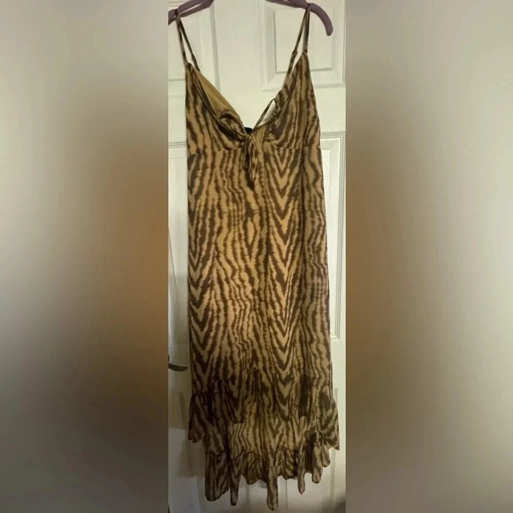 a new day Dresses & Skirts - NWT Wild and Fable women’s zebra print brown spaghetti strap summer dress‎ large
